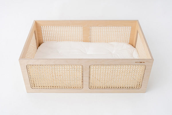 WEAVE Cane and Wood bassinet SET 2in1 OUTLET