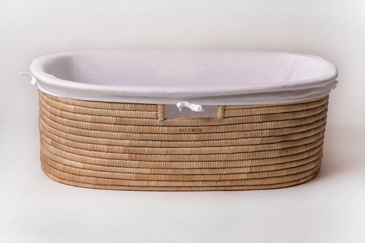 SET Linen for Moses basket (fitted liner and slipcover)