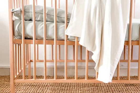 Merino Toddler Bedding SET (4-Piece) – Wool Quilt & Pillow with Cotton Knit Covers