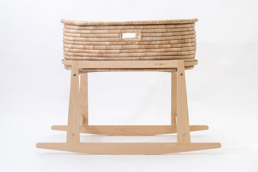 Keyhole Moses basket Set - with rocking stand