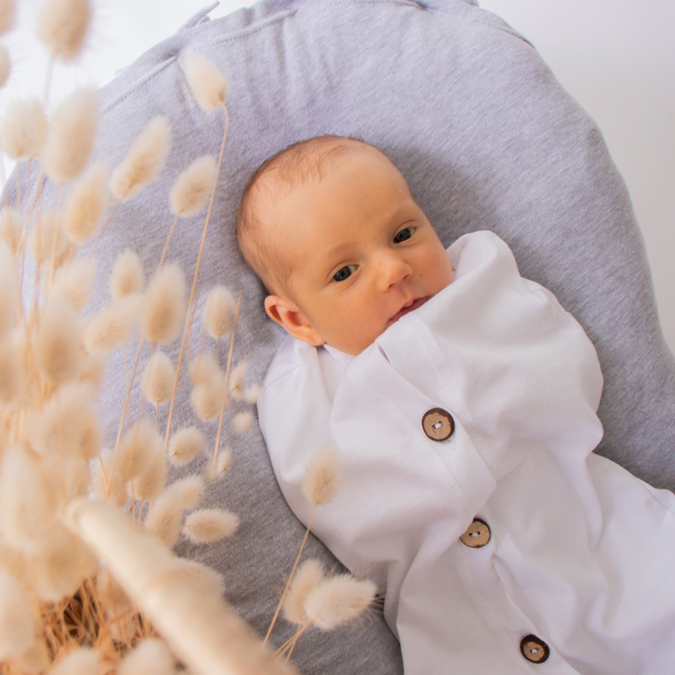 Merino Wool Nesting Pod 3-in-1 with Marl Grey covers