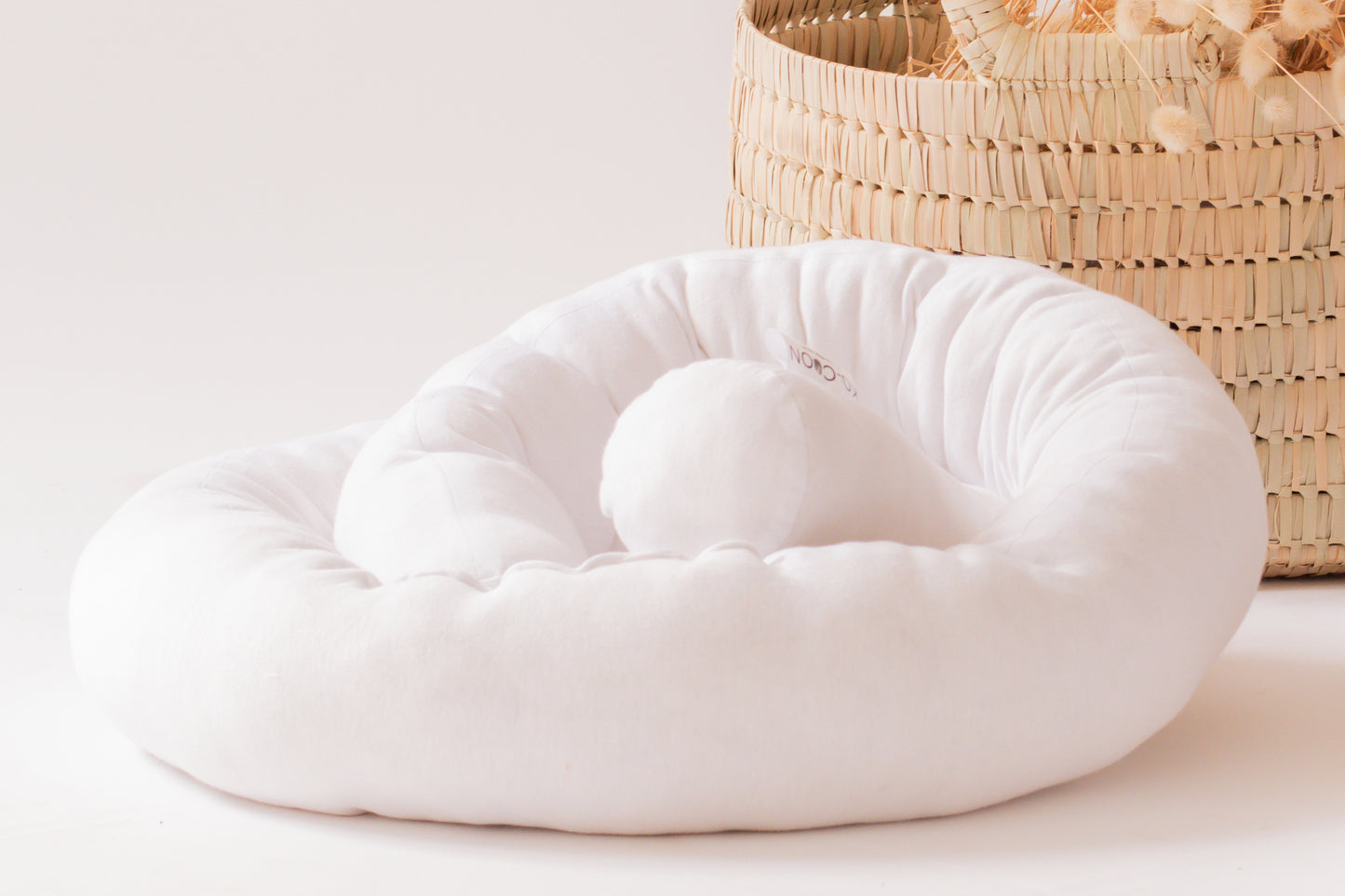 Wool Noodle Pillow / Cot Bumper