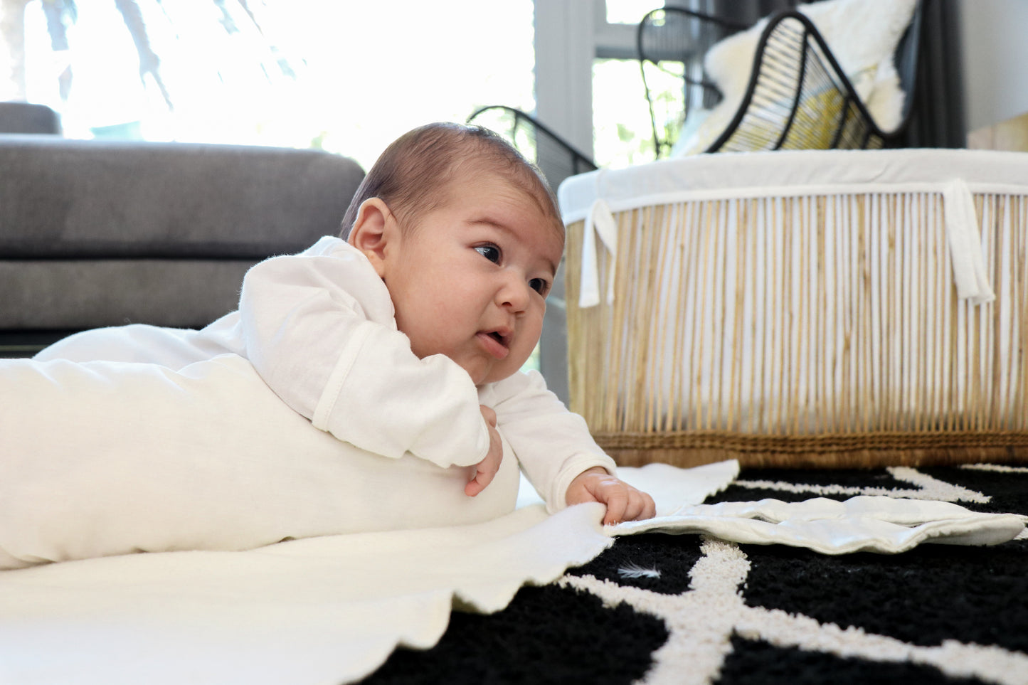 Wool Noodle Pillow / Cot Bumper
