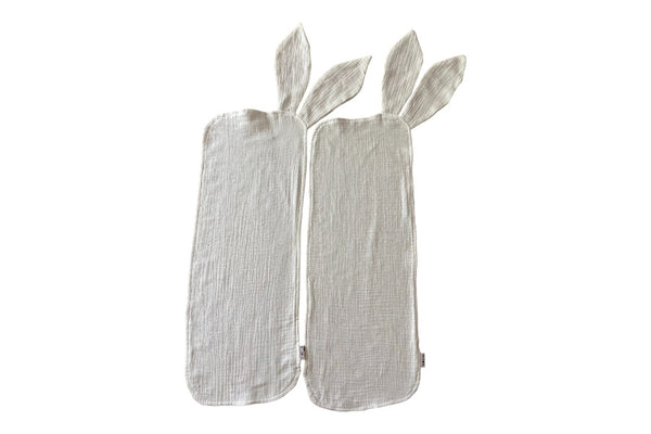 Muslin burp cloth with bunny ears (double layer) - 2 Pack