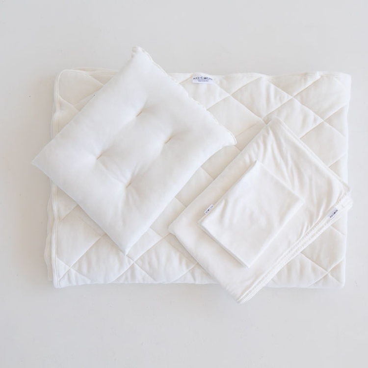 Merino Wool Toddler DUVET INNERS SET (quilt 100x140 cm and toddler pillow 40x30cm)