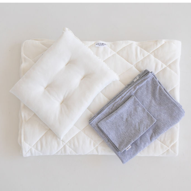 Merino Wool Toddler DUVET INNERS SET (quilt 100x140 cm and toddler pillow 40x30cm)