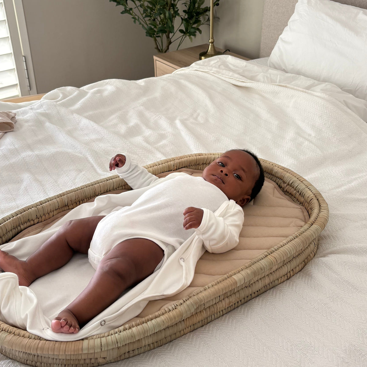 Baby Sleeping KIMONO — gown meets sleeping bag, with cuff mittens