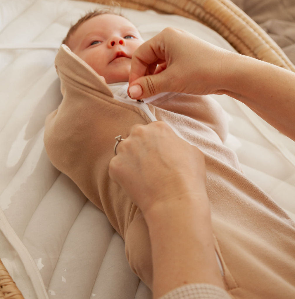 Zipped Swaddle - Cotton knit (newborn - 3m)