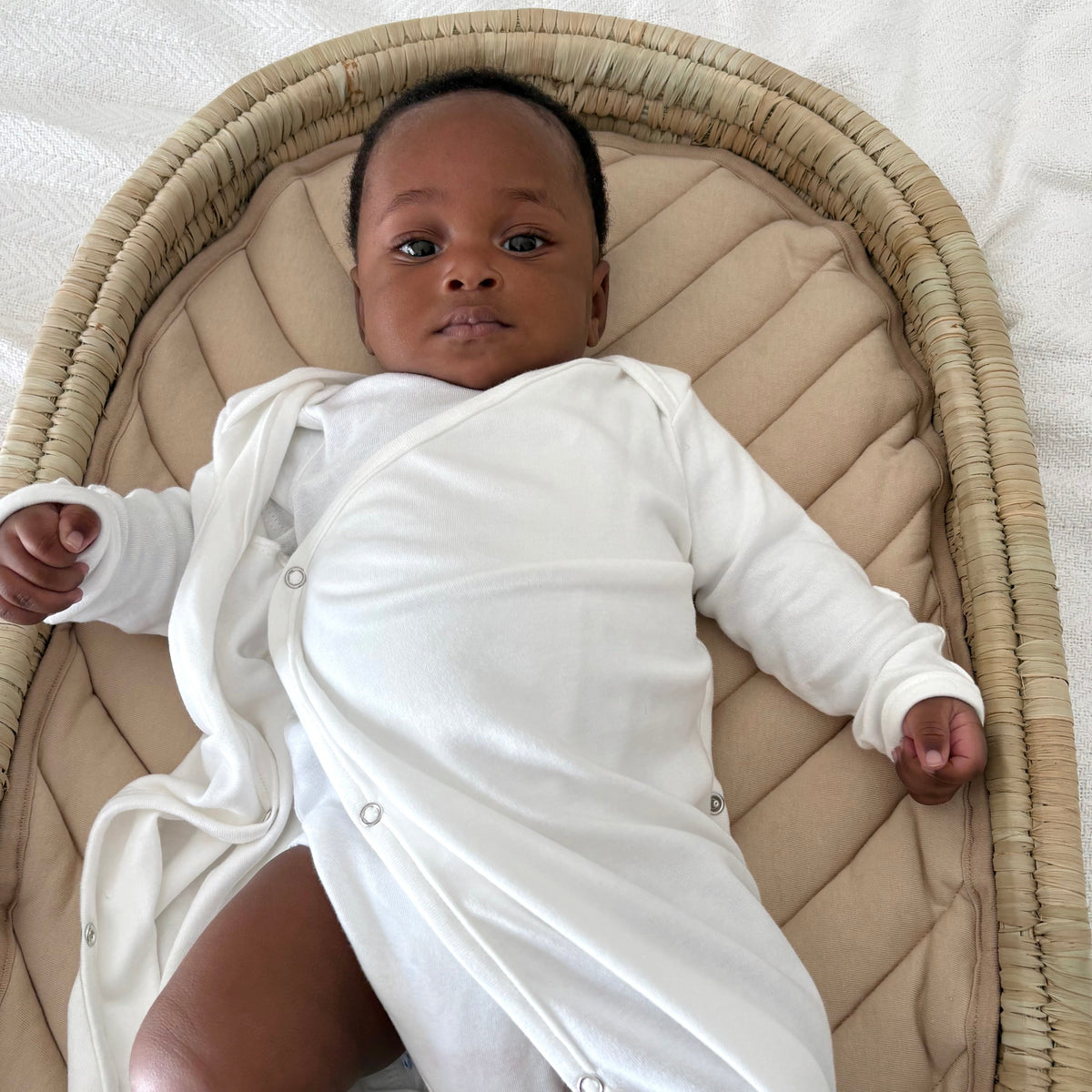 Baby Sleeping KIMONO — gown meets sleeping bag, with cuff mittens