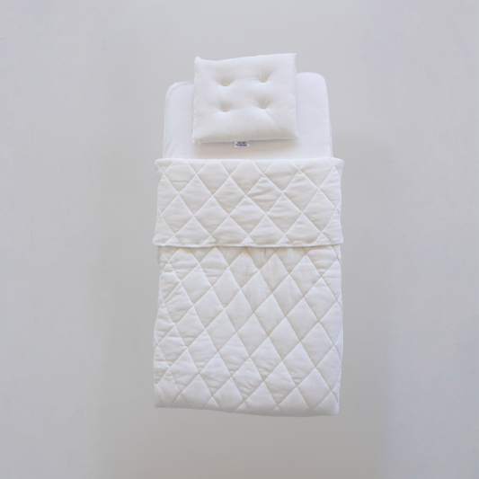 Merino Wool Toddler DUVET INNERS SET (quilt 100x140 cm and toddler pillow 40x30cm)