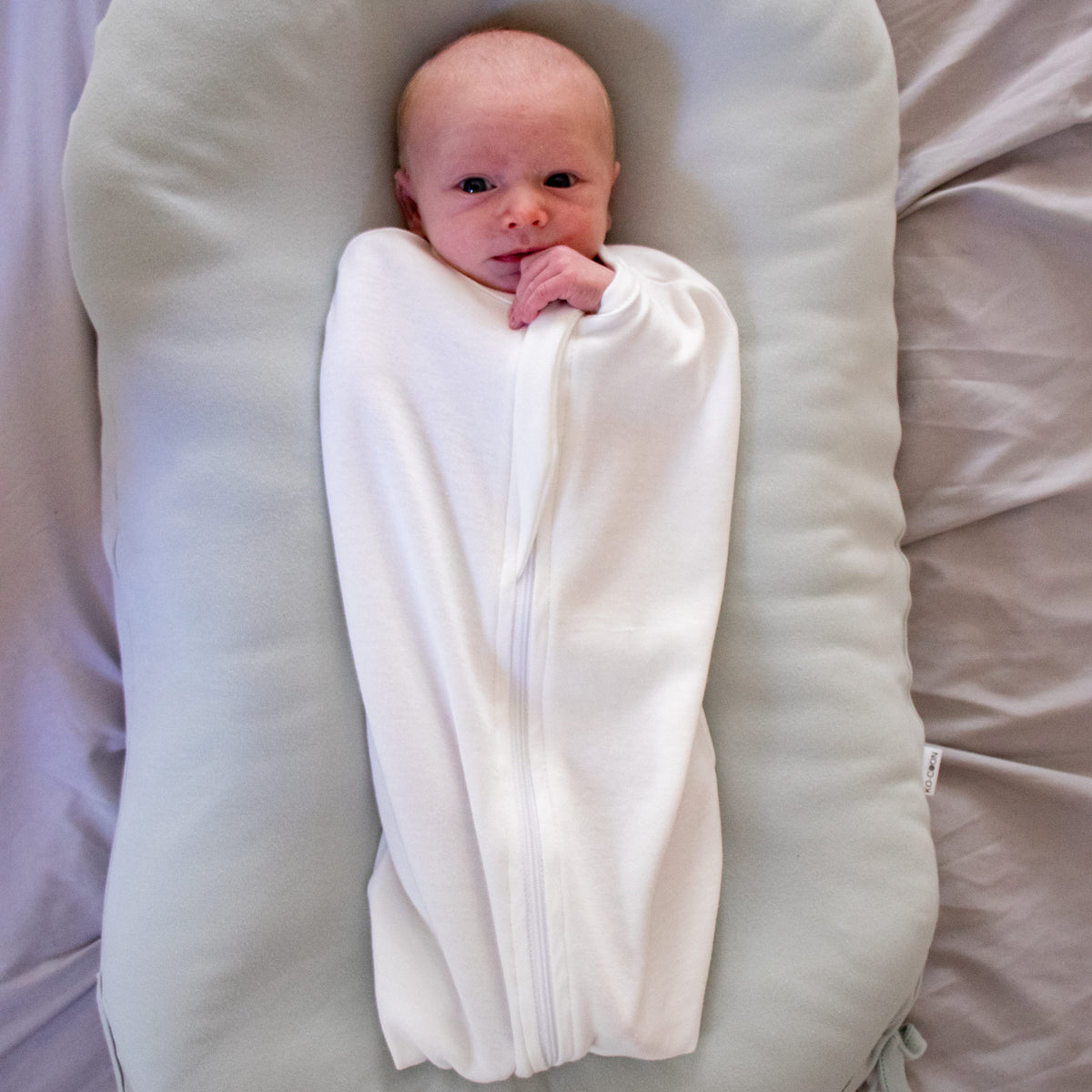Zipped Swaddle - Cotton knit (newborn - 3m)