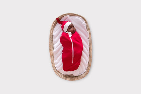 Christmasy Baby Cocoon zipped swaddle set