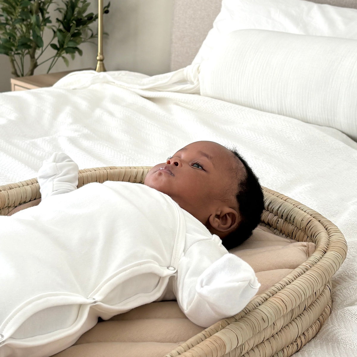 Baby Sleeping KIMONO — gown meets sleeping bag, with cuff mittens