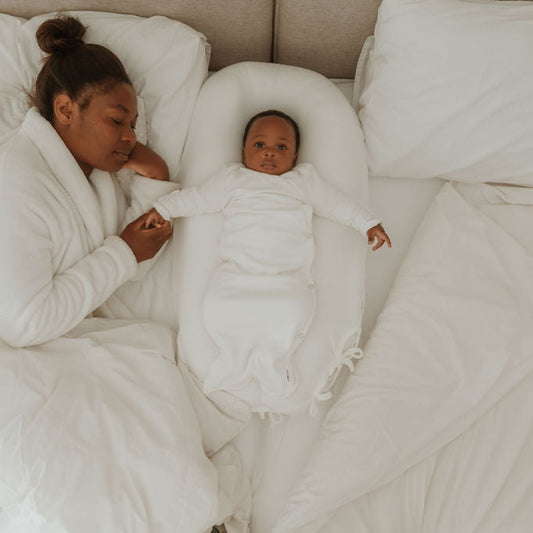 Baby Sleeping KIMONO — gown meets sleeping bag, with cuff mittens