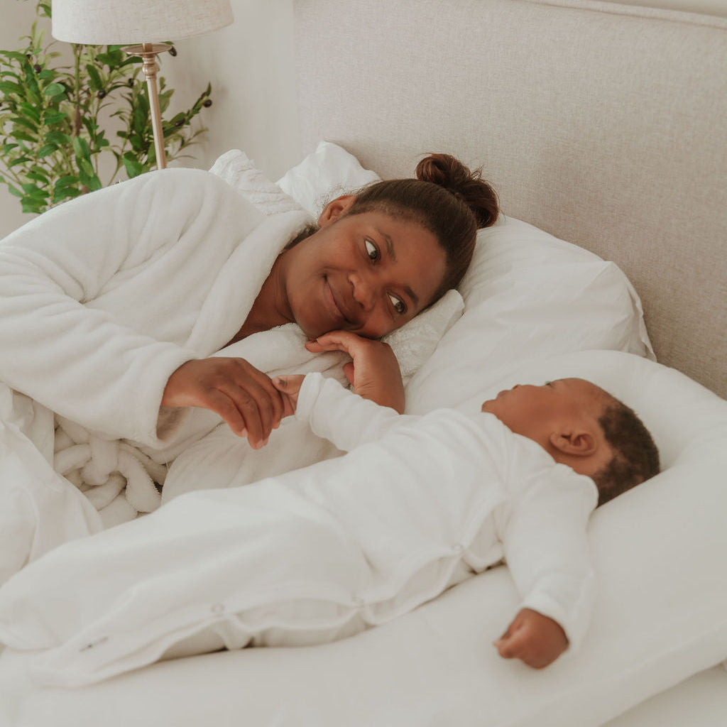 Baby Sleeping KIMONO — gown meets sleeping bag, with cuff mittens