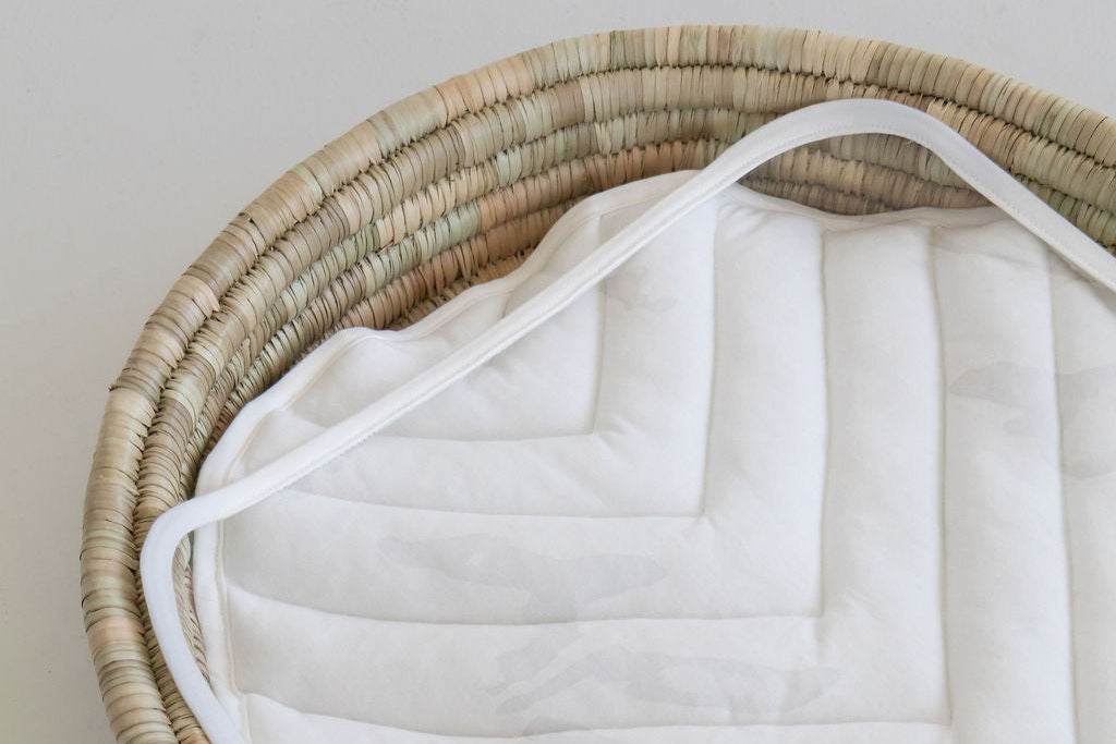 3-piece Changing Set (Changing Basket + Quilted Padding + Clear Travel Mat) (2–3 weeks lead time)
