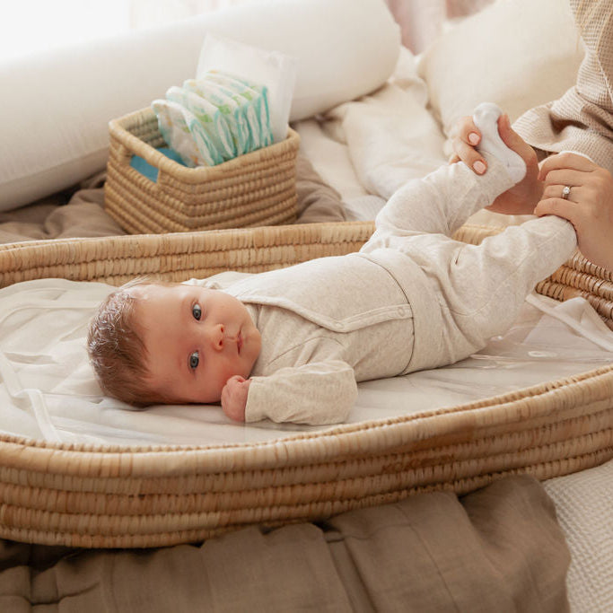 2-Piece Changing Set (Changing basket + Quilted Padding)