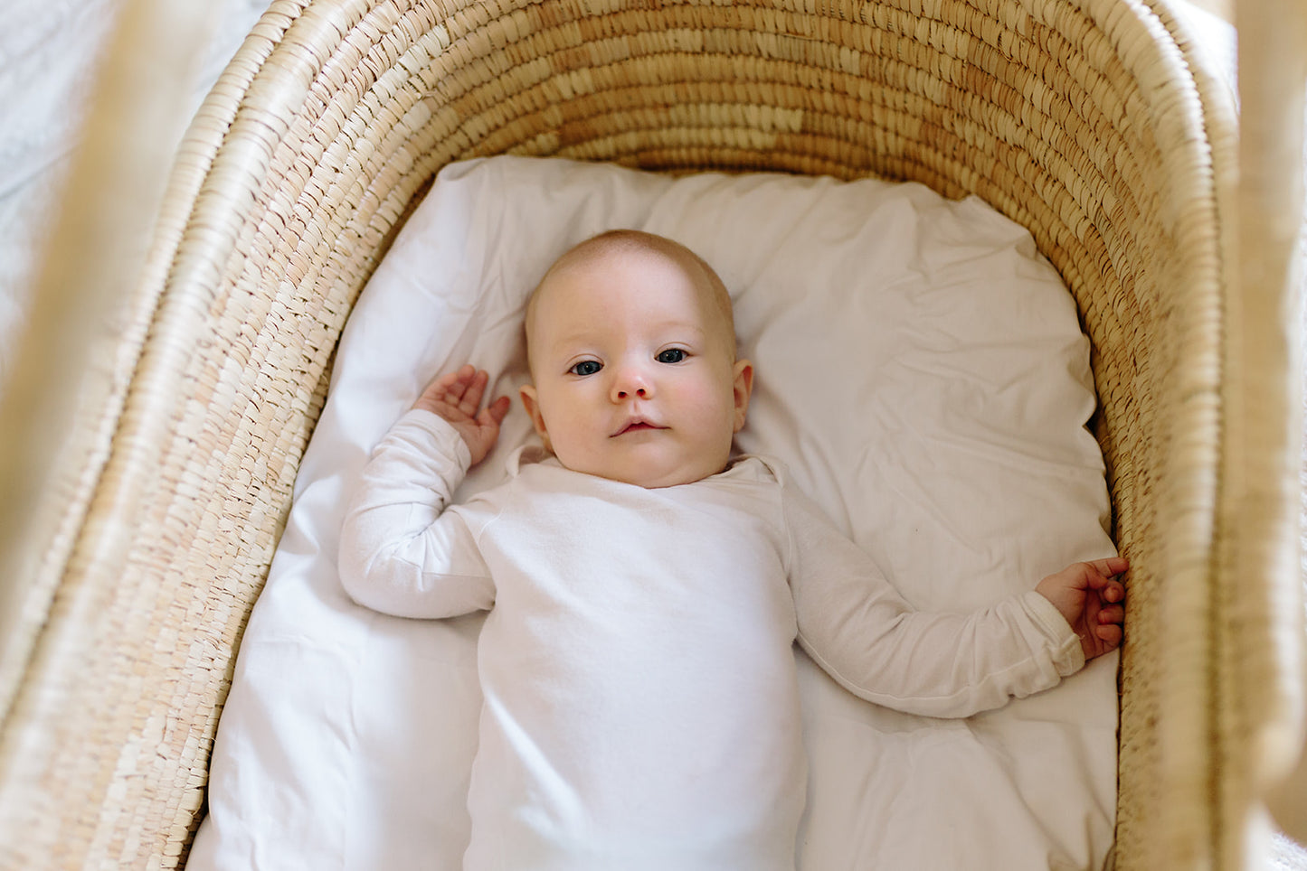 Merino Wool 3-in-1 BABY MATTRESS – Moses Basket | Nesting Pod Base | Toddler Pillow