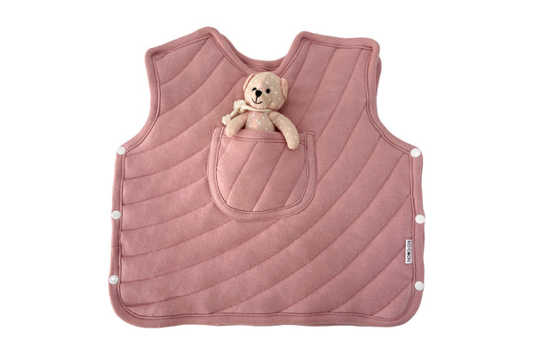 Cozy quilted merino wool baby vest