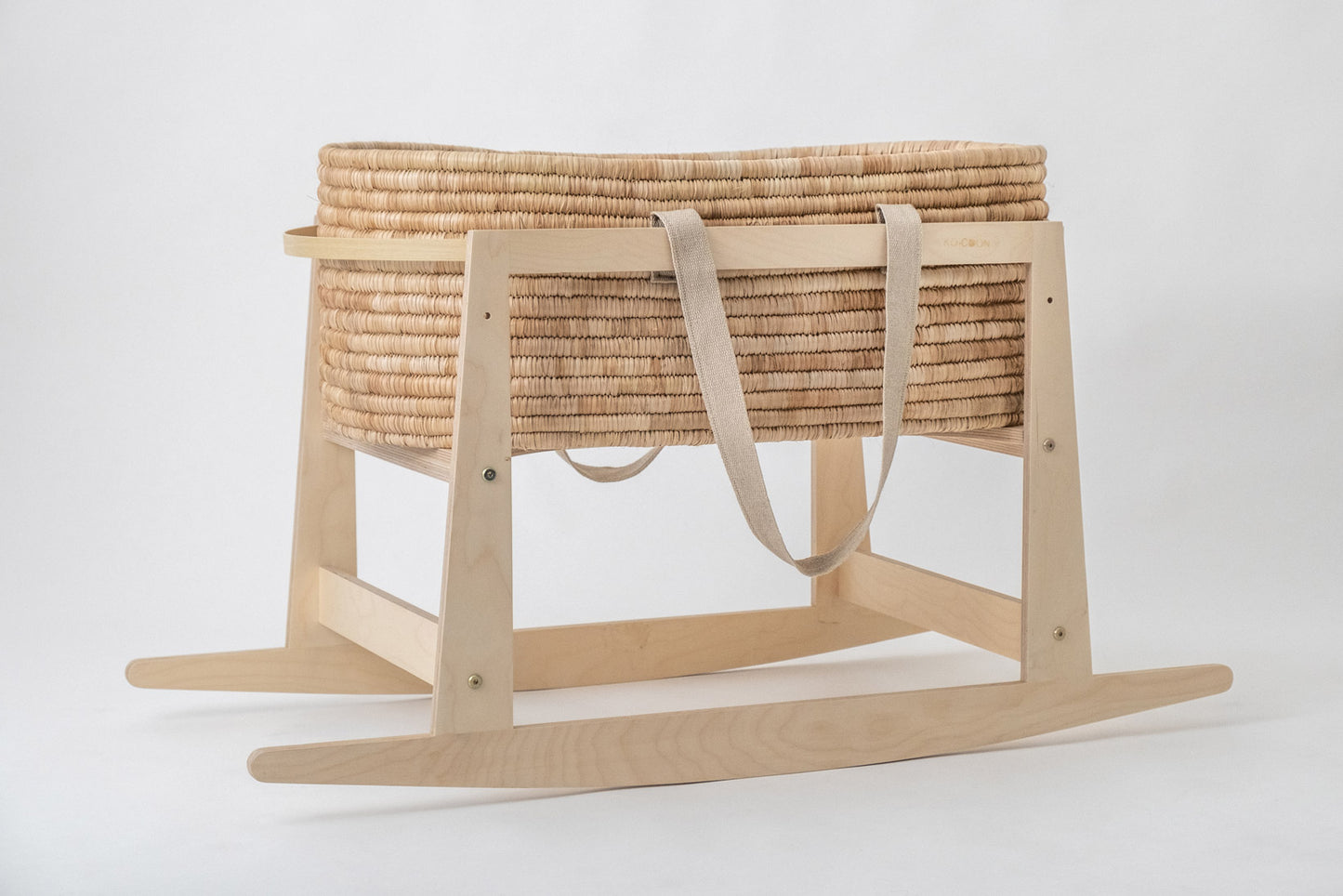 Moses Basket NATURAL - with Sand hemp handles (ETA 2 weeks)