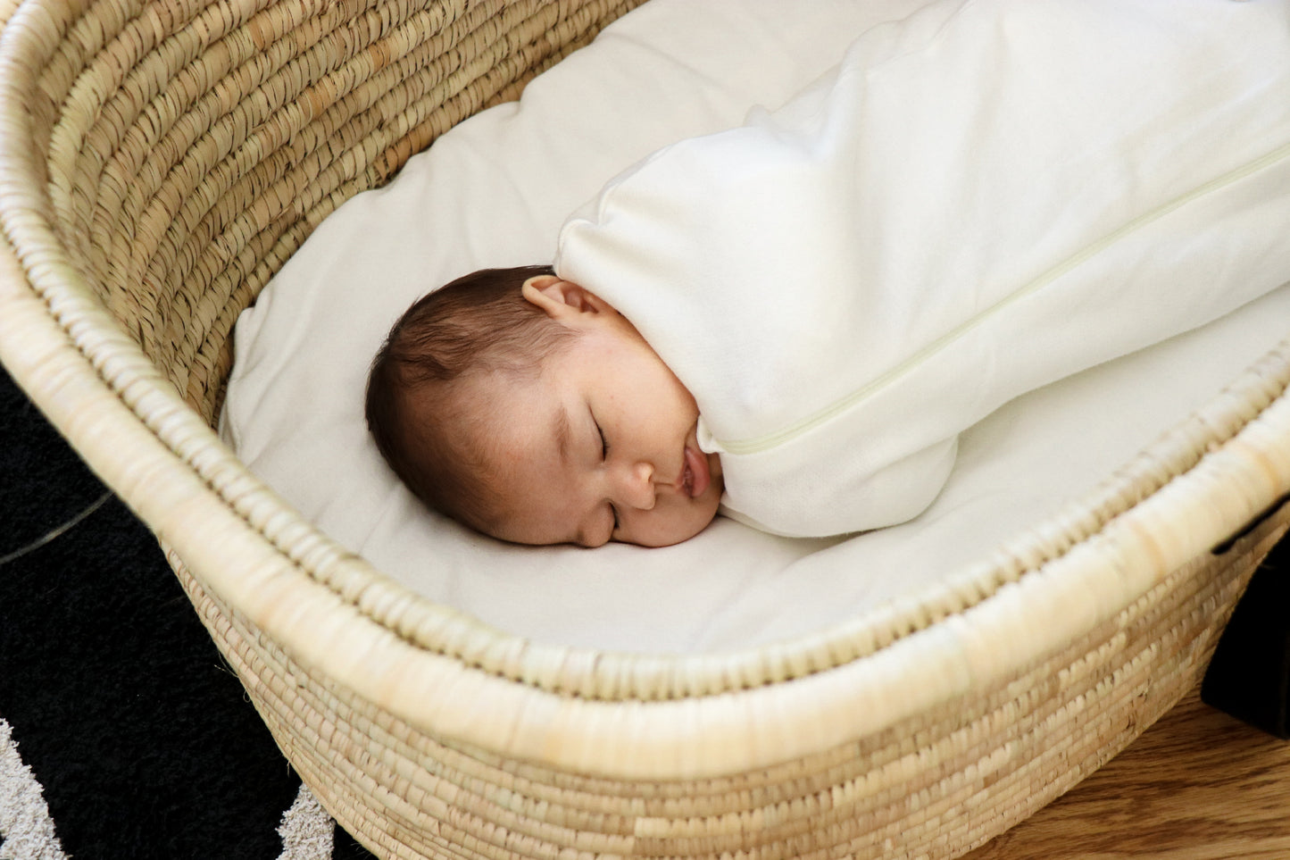 Zipped Swaddle - Cotton knit (premies - 3m)