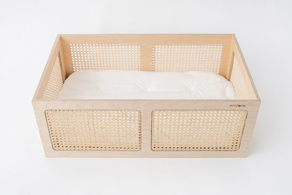 WEAVE Cane and Wood bassinet SET 3in1