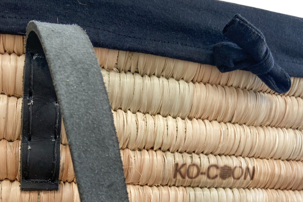 Moses basket and 2 Tier steel frame SET Timeless with Black leather ha