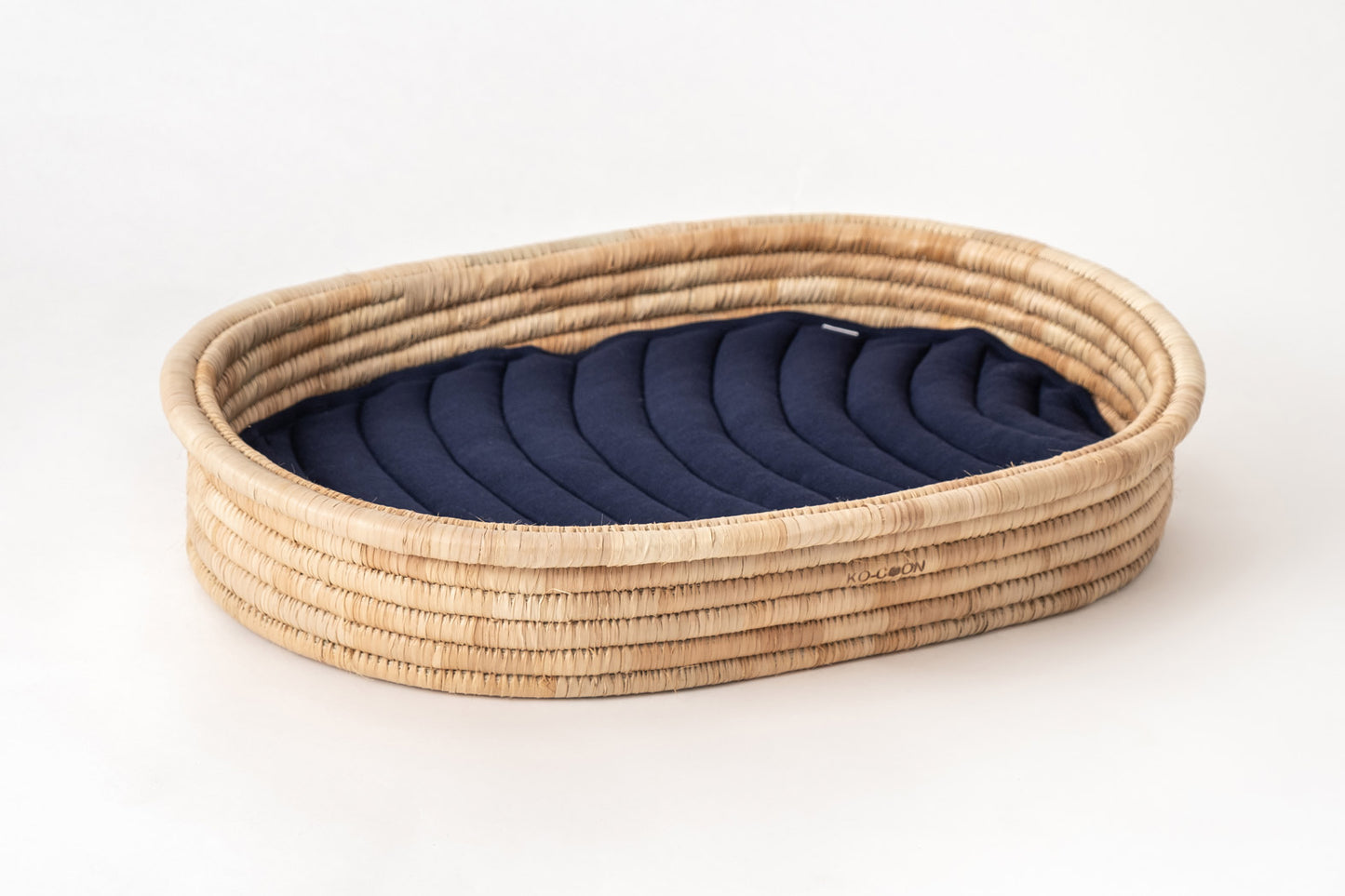 Baby Changing Basket (75x45cm) KO-COON Natural Collection - with quilted cotton changing mat (ETA 2 weeks)