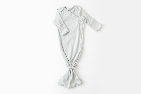 KIMONO knotted gown with cuff mittens - Cotton (premies - 6 months old)