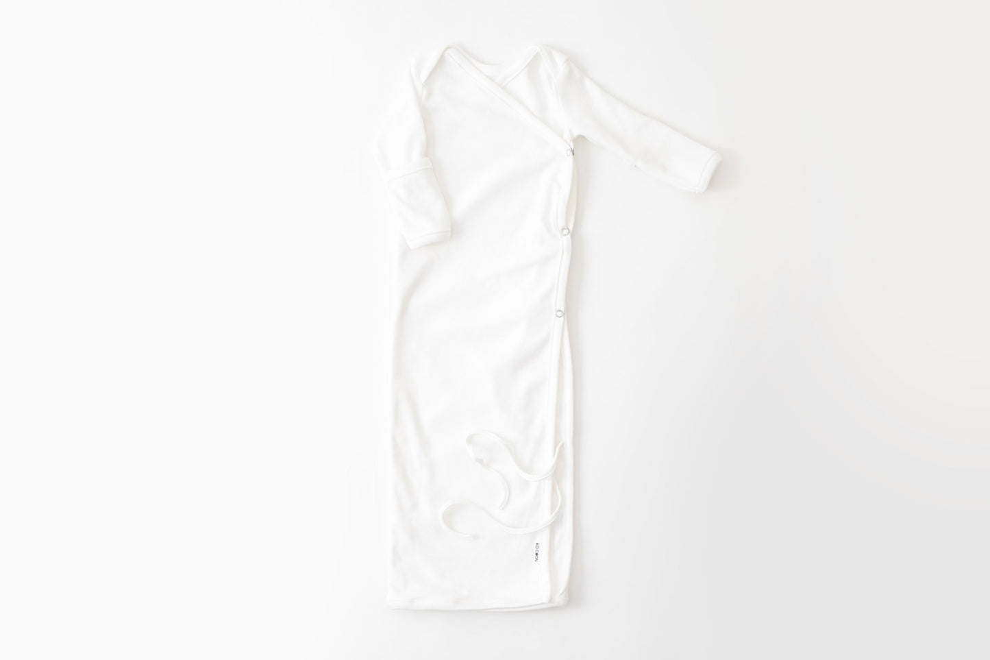 KIMONO knotted gown with cuff mittens - Cotton (premies - 6m)
