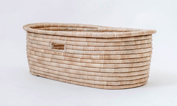 Moses basket & Foldable SET NATURAL THE ORIGINAL - with keyhole handles