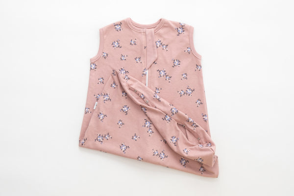 Sleeping bag - “Pretty in pink” Cotton fleece