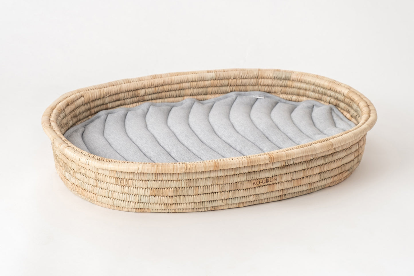 Baby Changing Basket (75x45cm) KO-COON Natural Collection - with quilted cotton changing mat (ETA 2 weeks)