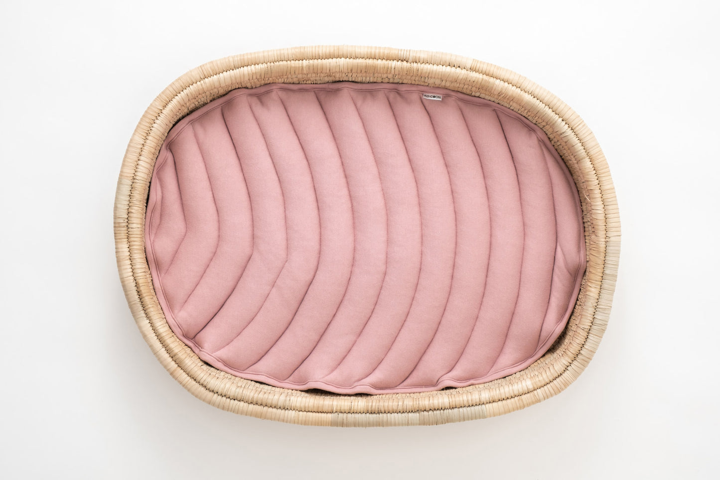 Baby Changing Basket (75x45cm) KO-COON Natural Collection - with quilted cotton changing mat (ETA 2 weeks)