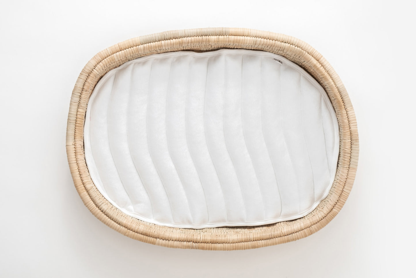 Baby Changing Basket (75x45cm) KO-COON Natural Collection - with quilted cotton changing mat (ETA 2 weeks)