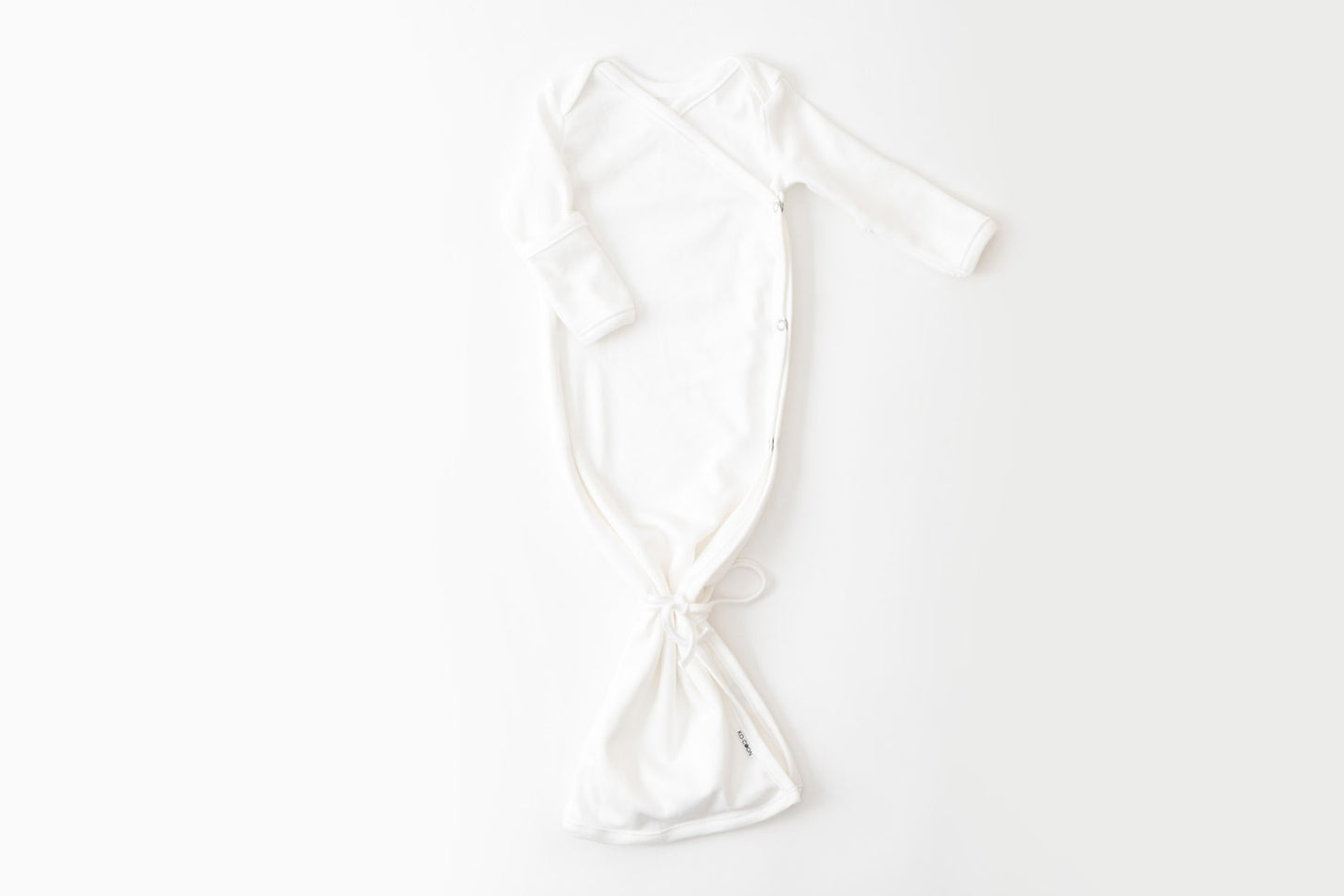 KIMONO knotted gown with cuff mittens - Cotton (premies - 6m)