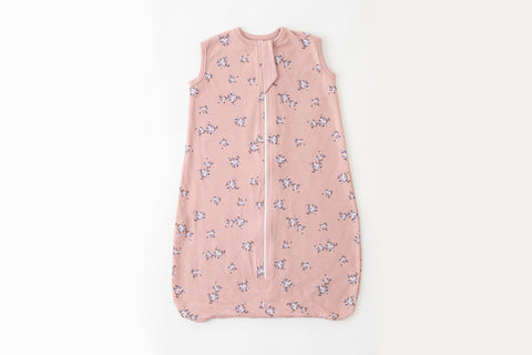 Sleeping bag - “Pretty in pink” Cotton fleece