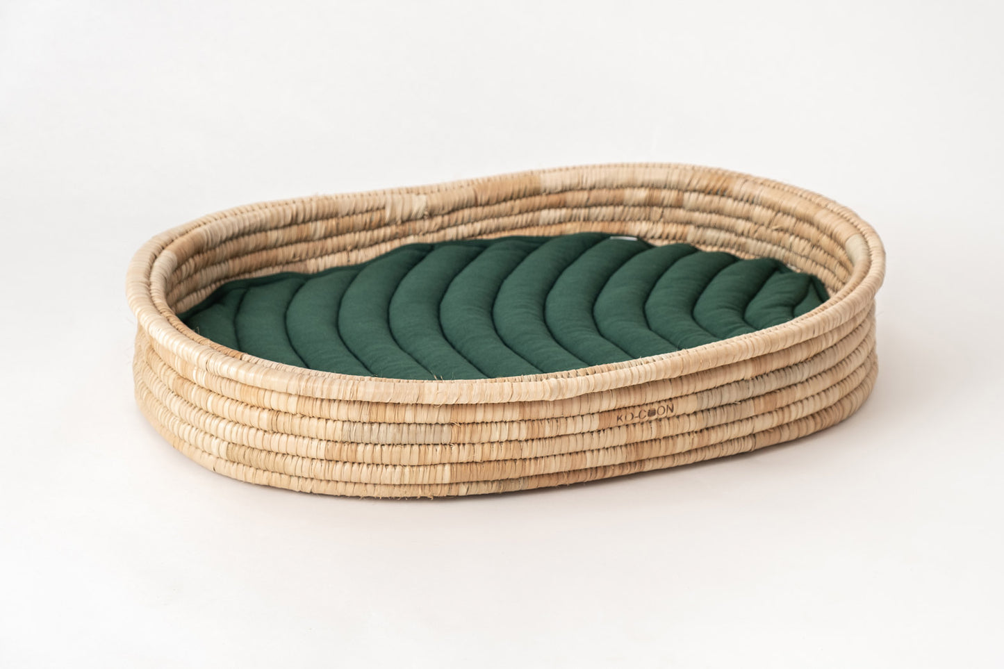 Baby Changing Basket (75x45cm) KO-COON Natural Collection - with quilted cotton changing mat (ETA 2 weeks)