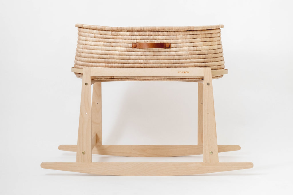 Moses basket TIMELESS with Grip Leather handles ETA 31 August kocoon