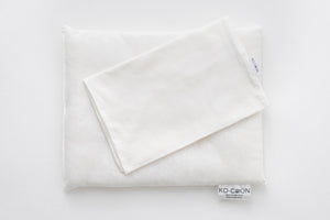 Baby Pillowcase - milky white soft cotton knit