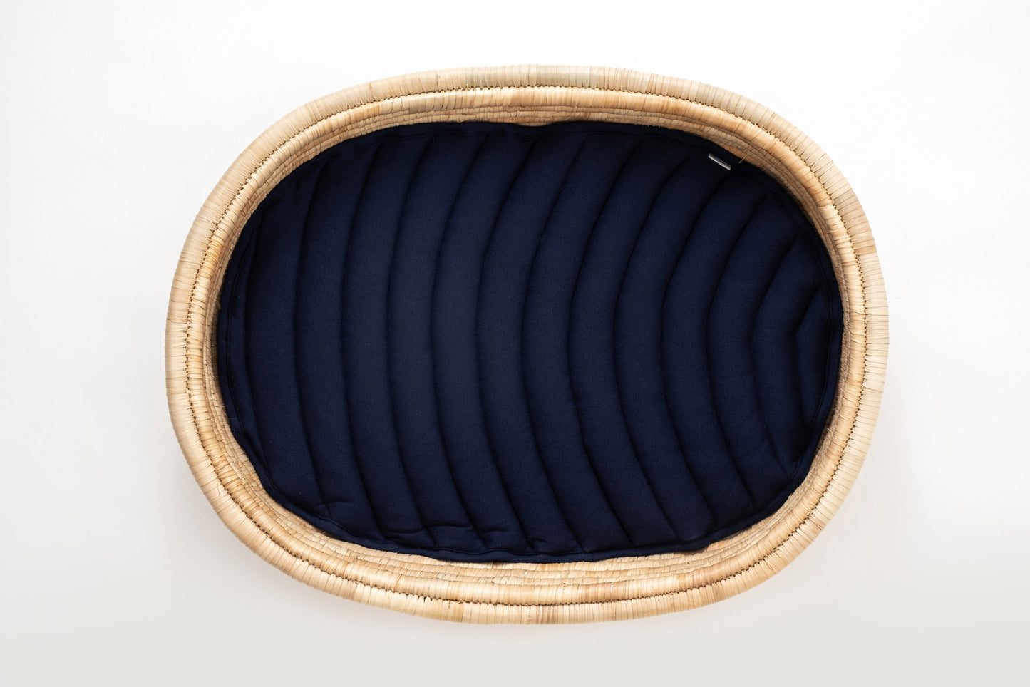 Baby Changing Basket (75x45cm) KO-COON Natural Collection - with quilted cotton changing mat (ETA 2 weeks)