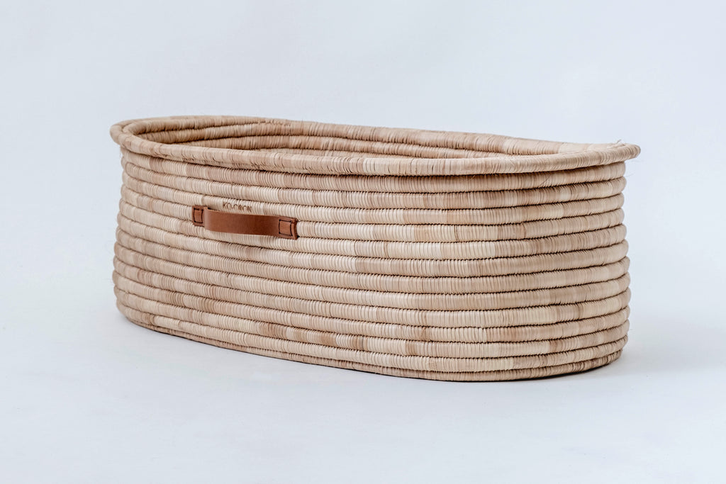 Moses basket TIMELESS with Grip Leather handles ETA 31 August kocoon